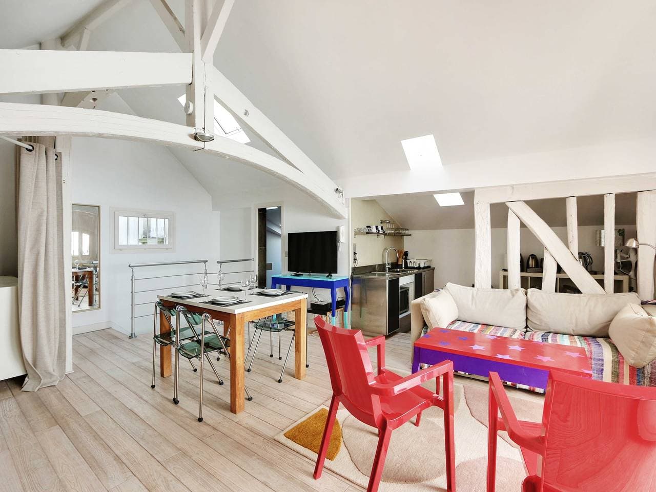 Gemütliche Wohnung & Terrasse – 2Br/4P – République 1