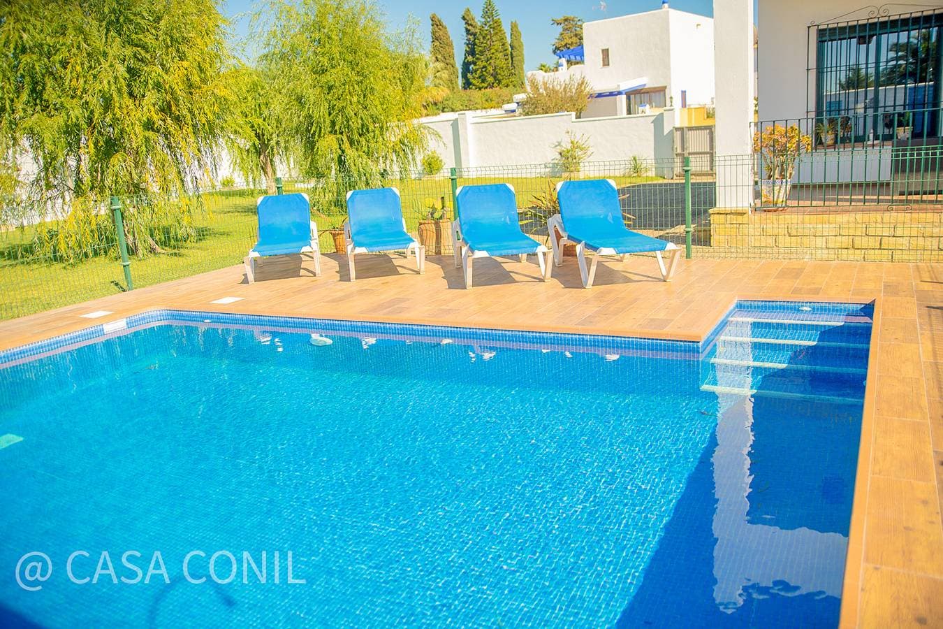 Foto 4 von 43: Ferienhaus mit großem Garten und privatem Pool bei Fuente del Gallo, strandnah,  mit Klimaanlage und WiFi Internet - Casa Macarena -