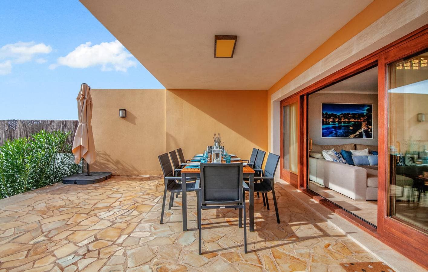 Foto 8 von 37: Apartment mit Meerblick, Pool, Terrasse und AC - 2,5 km zum Strand Cala Pi