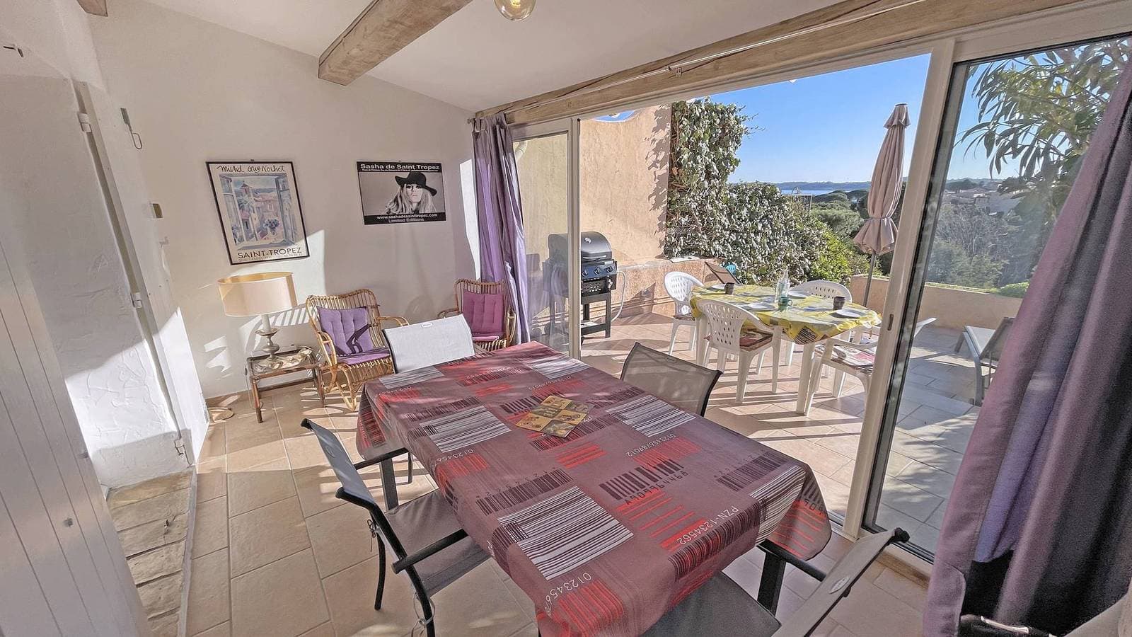 Foto 4 von 11: Haus für 4 Personen - Meerblick - Schwimmbad - Klimaanlage - WiFi - Strandnähe - Sainte Maxime