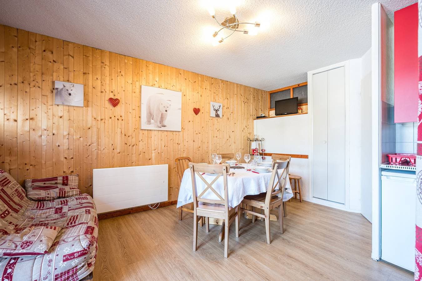 Foto 6 von 21: Ferienwohnung 'Joli Appt 2 Centre Village Valloire' mit Bergblick, Balkon und WLAN