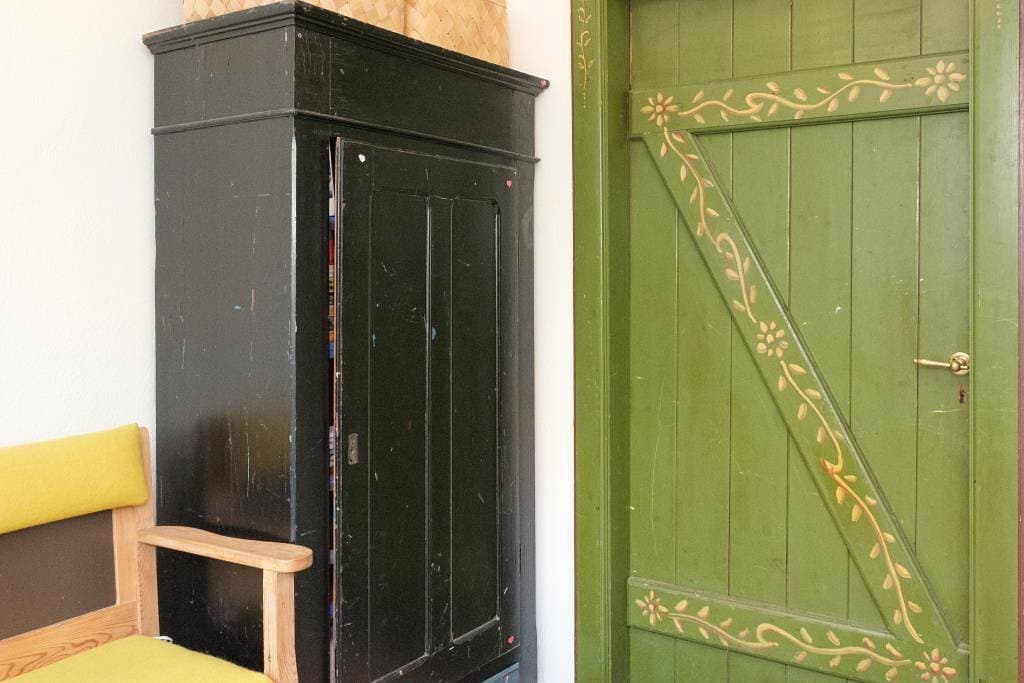 Foto 13 von 23: Einzigartige Ferienunterkunft im historischen Mühlenhaus von Glads Mølle – Wohnen im Obergeschoss