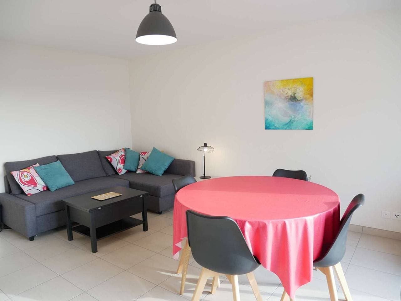 Foto 3 von 22: Étel - Gemütliche 44 m² Wohnung mit WLAN, Parkplatz und Haustiere erlaubt