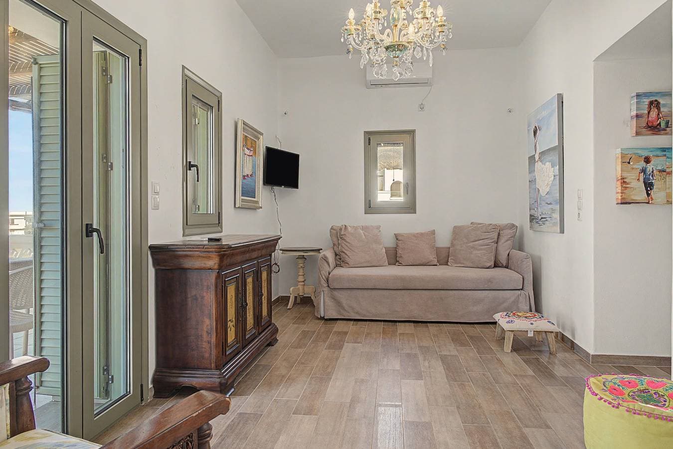 Foto 4 von 26: Apartment 'Ambeli House Arkasa' mit Balkon und Meerblick