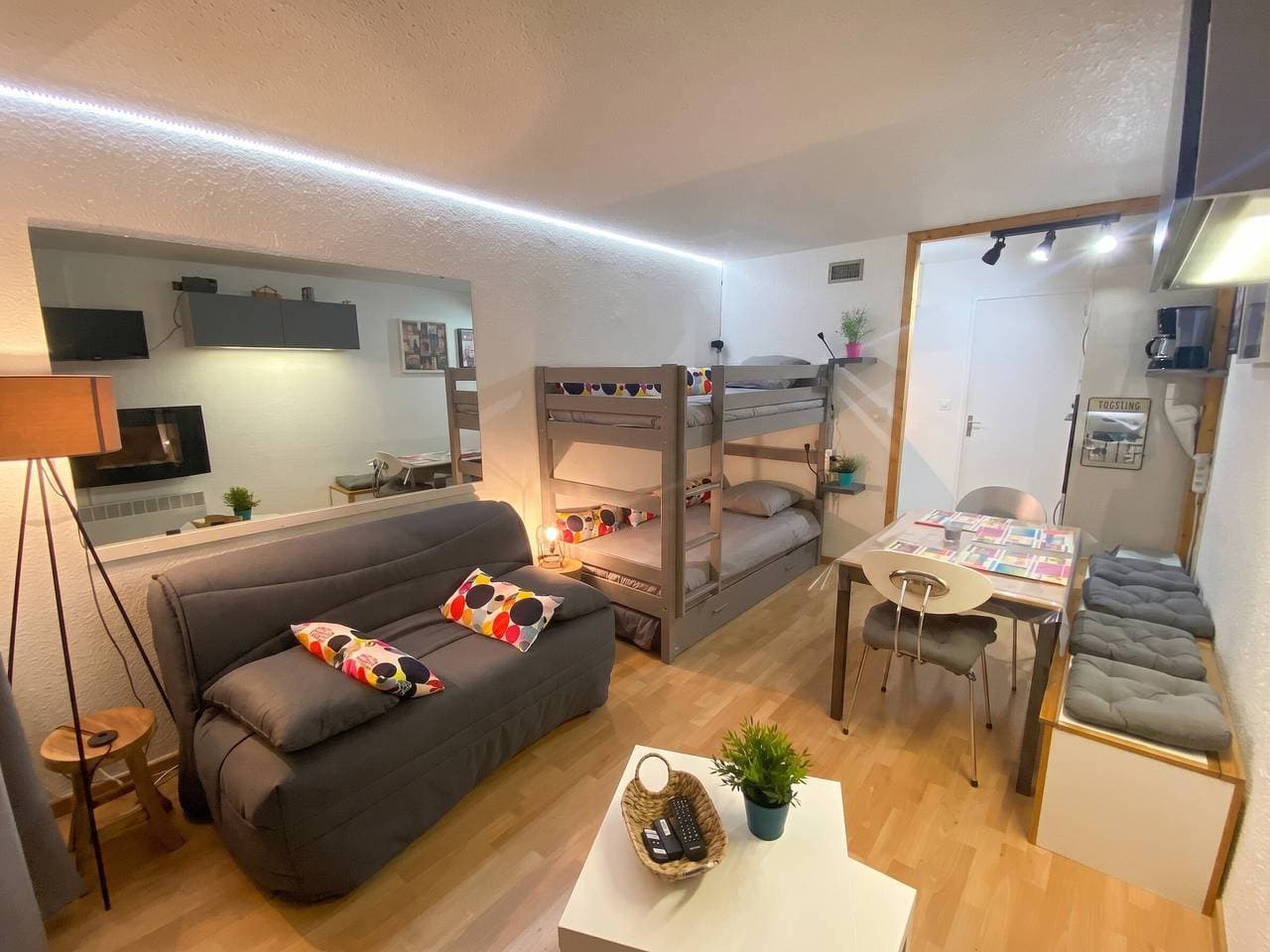 Foto 2 von 12: Gemütliches Studio in Villarembert, 22 m², in Pistennähe