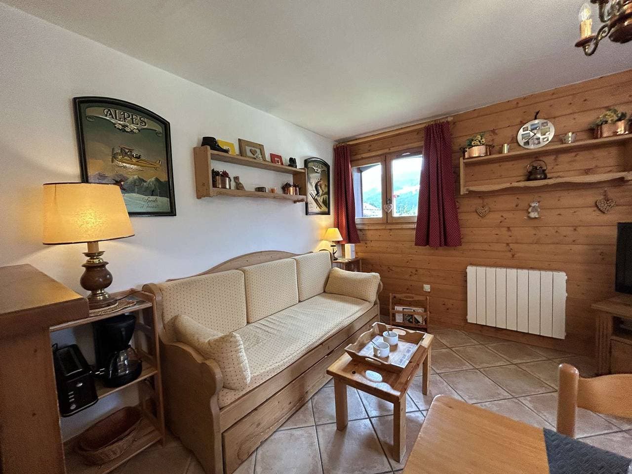 Foto 12 von 22: Gemütliche 3-Zimmer-Wohnung, 2 Schlafzimmer, Méribel Village, in der Nähe von Geschäften