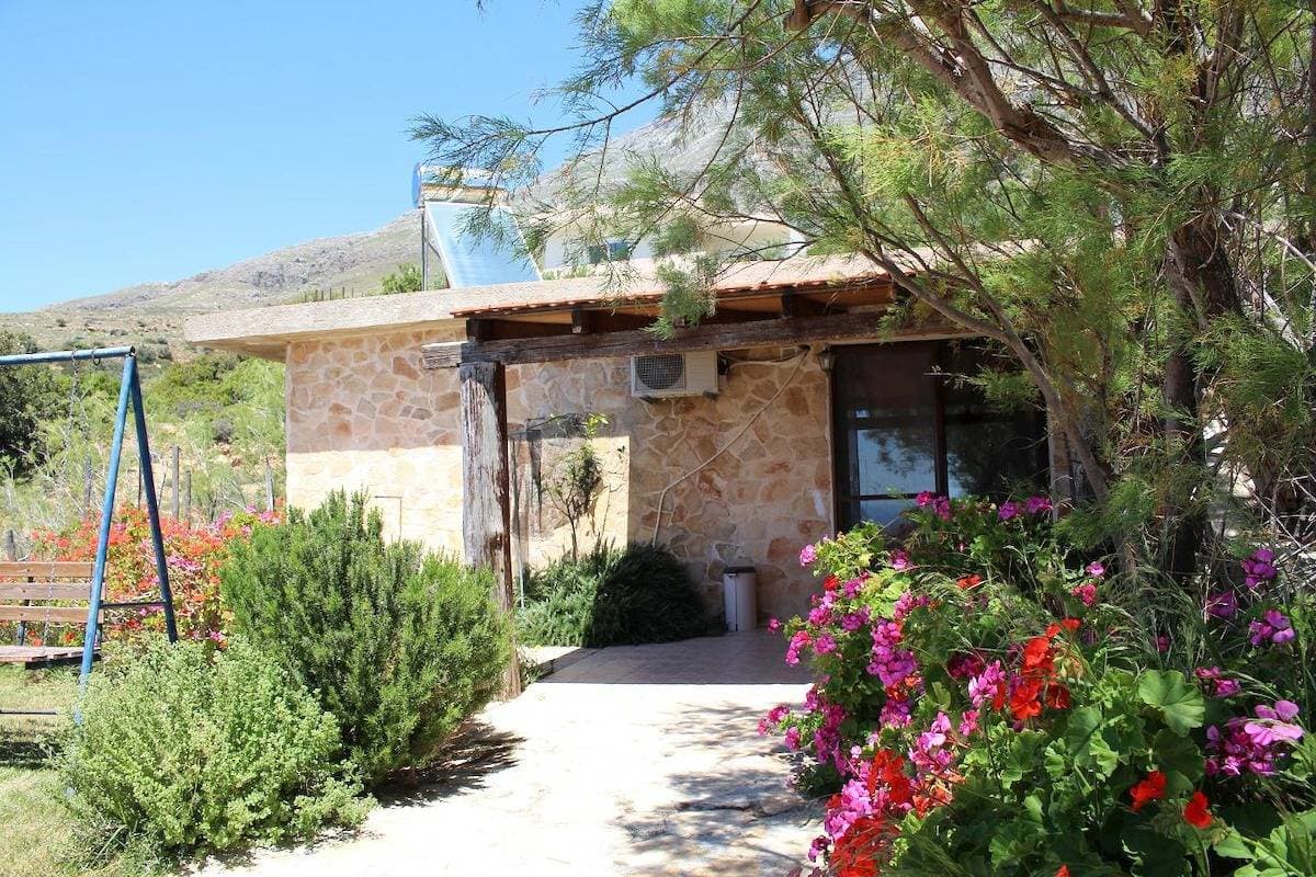 Panoramablick aufs Meer, fußläufig zum Strand, Wifi - Ferienhaus Triopetra, Kreta 1