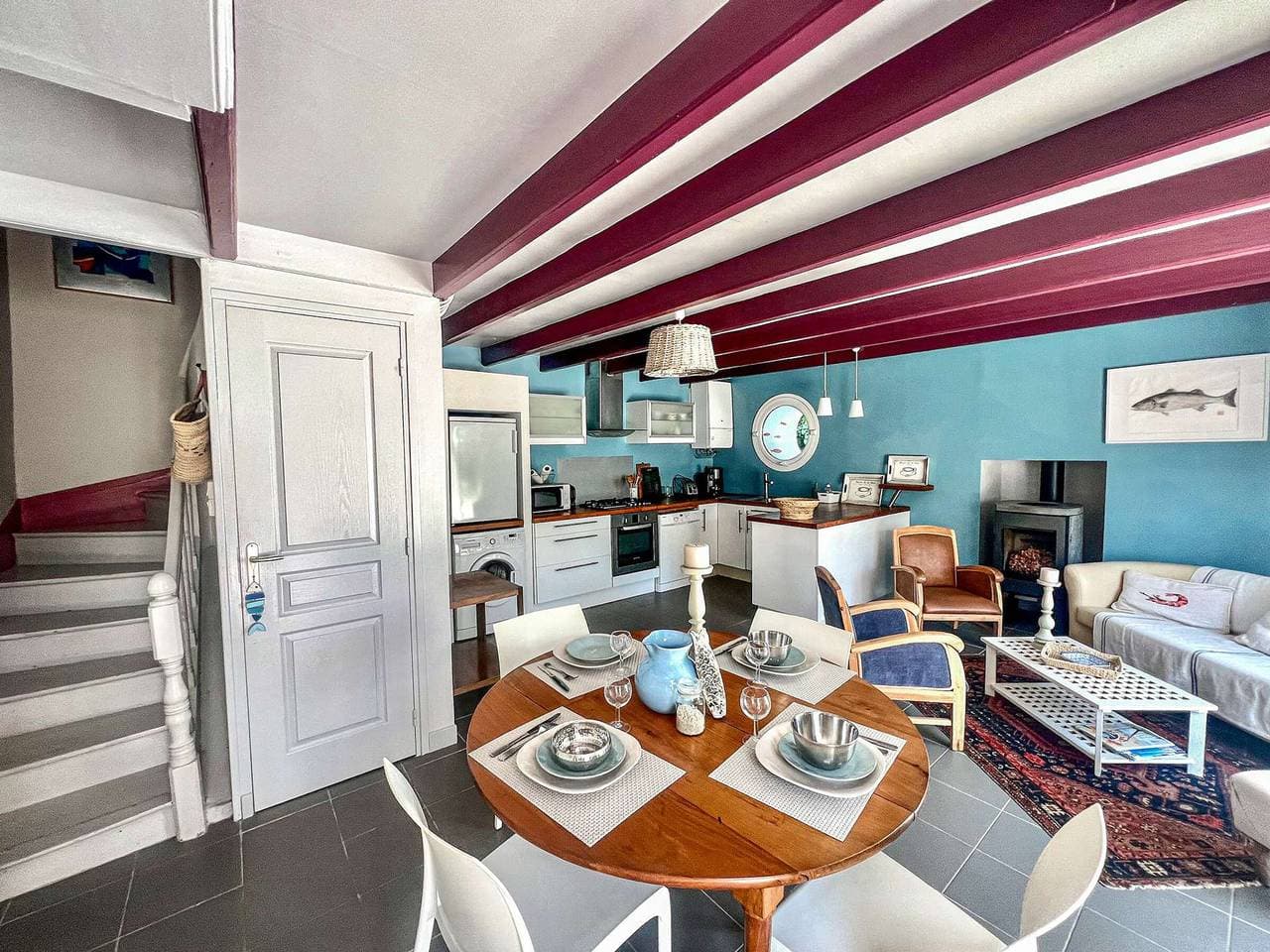 Foto 4 von 26: Étel - Renoviertes Haus für 4 mit Garten, Terrasse und Parkplatz