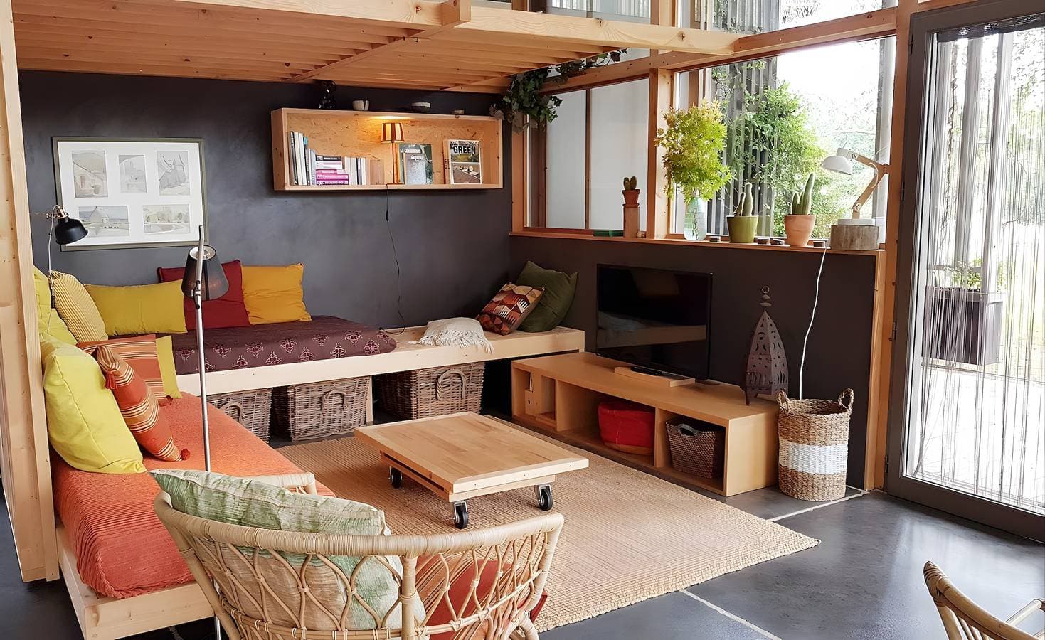 Foto 5 von 16: Gîte Dilos – Ferienhaus in Gan mit Bergblick und Garten