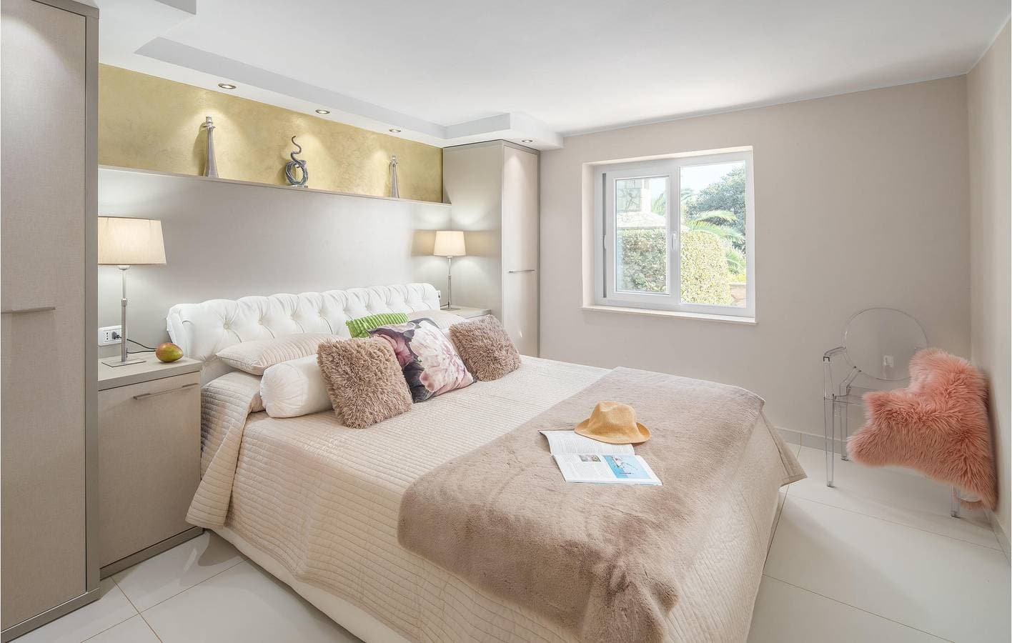 Foto 10 von 29: Gemütliche Ferienwohnung mit Meerblick, Terrasse und Garten – 1,5 km vom Strand entfernt