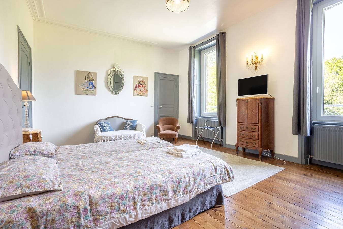 Foto 9 von 28: Gästezimmer 'Chambre d’hôtes Anne de Bretagne vue sur Parc'
