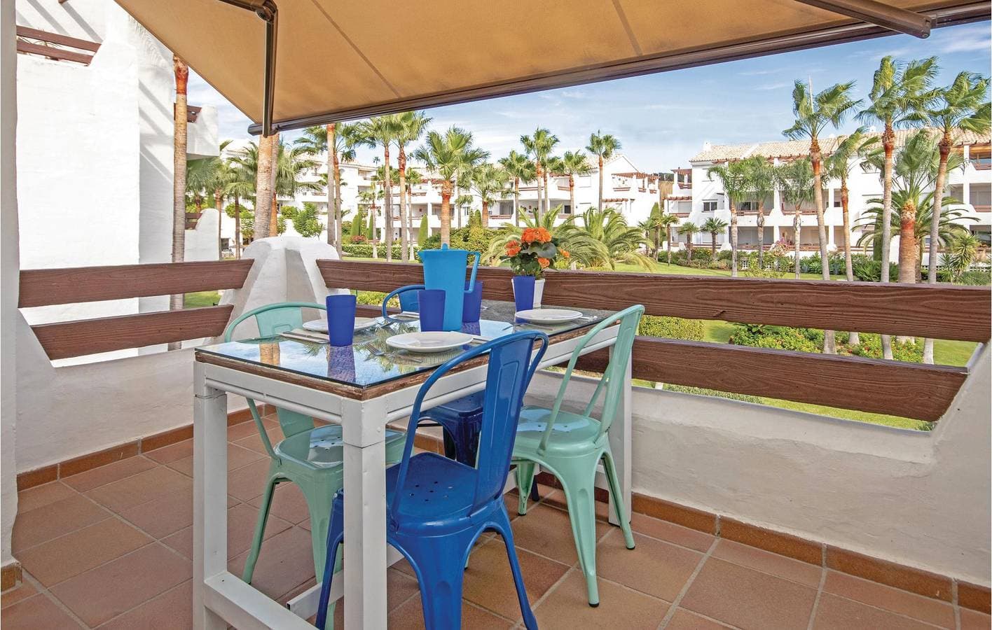 Foto 3 von 23: Oase am Strand: 74qm mit Parkplatz, Pool, Terrasse und Internet