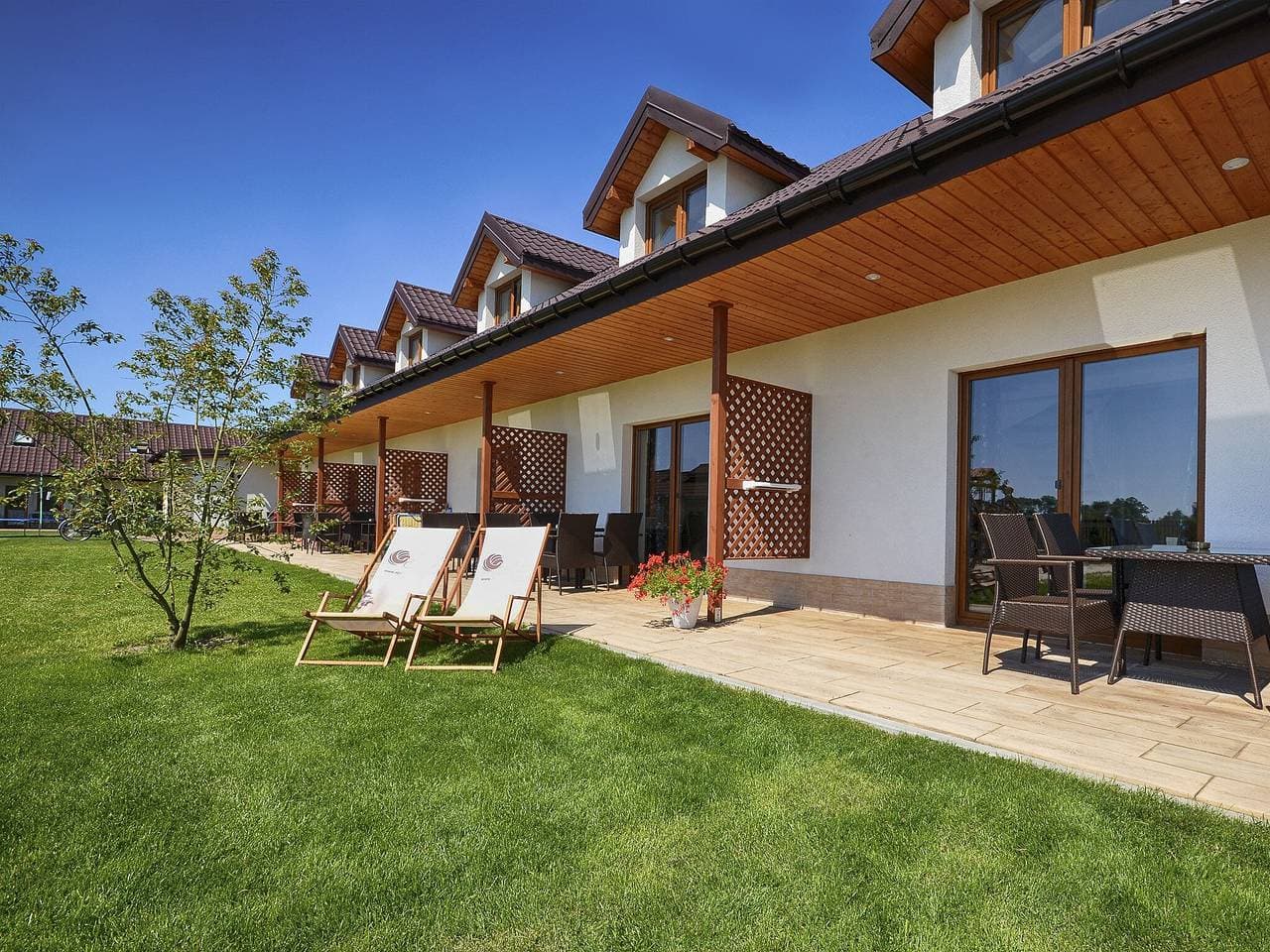 Modernes Ferienhaus in Darlow mit Garten 1