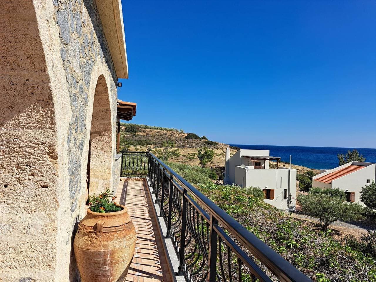 Foto 7 von 26: Direkt am Meer, traumhafter Meerblick - Ferienhaus Keratokampos, Kreta