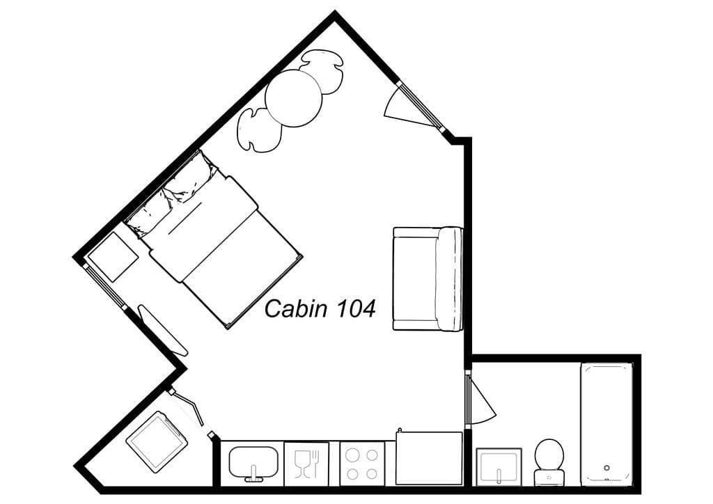 Foto 4 von 12: Cabin 104 by 747 Lofts