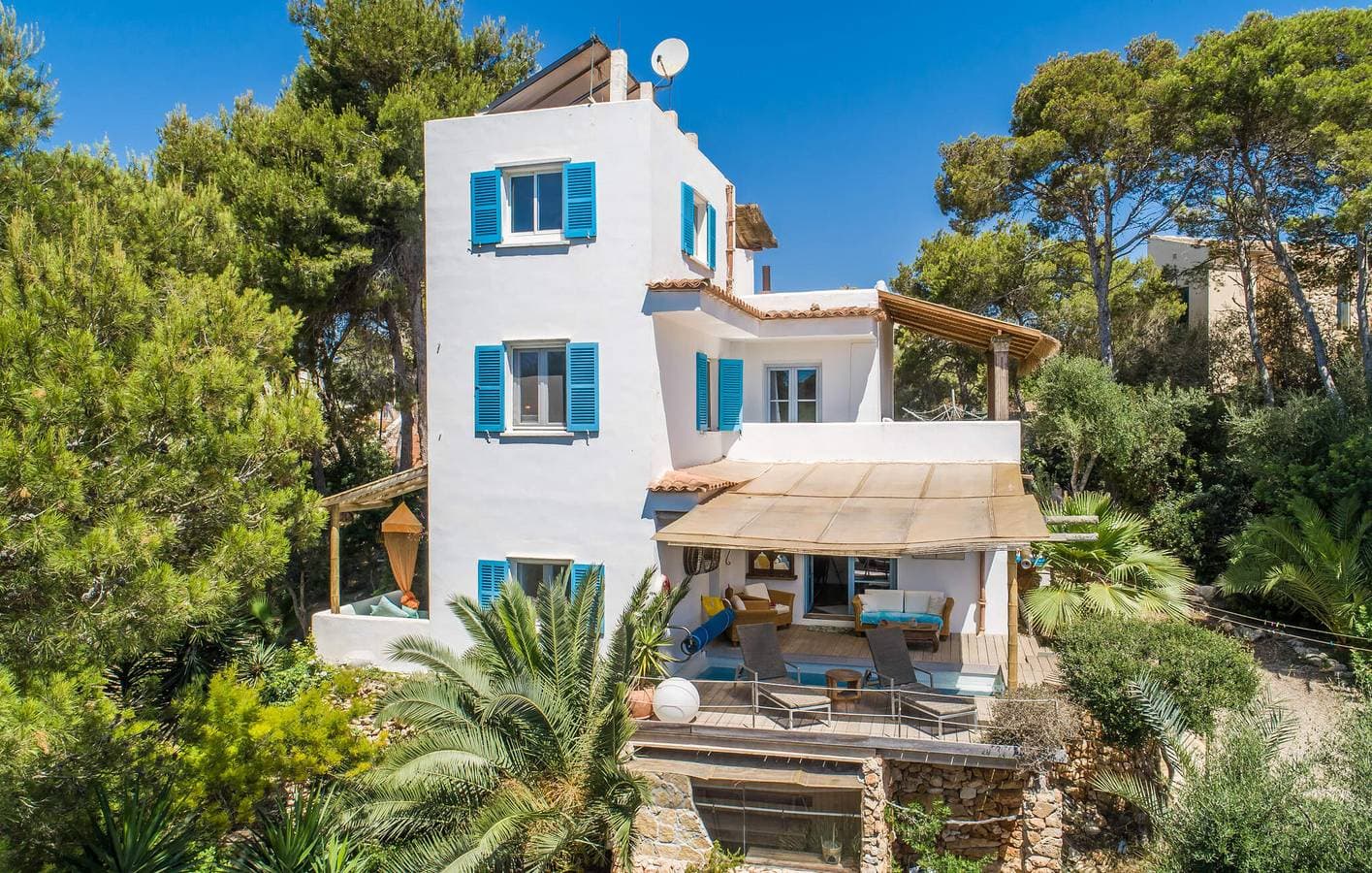 Sonnige Terrassenwohnung in der Nähe von S'Amarador Strand 1