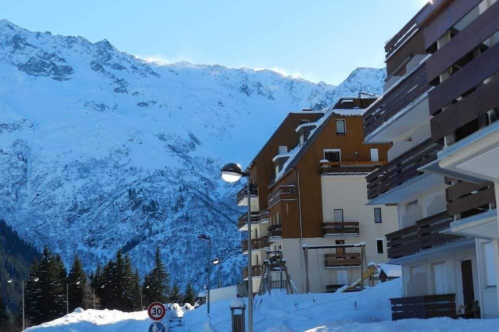 Foto 5 von 15: Bis 100m skipiste, blick tal/skipisten, balkon, parkmöglichkeiten, schließfach für die skier, 18m²