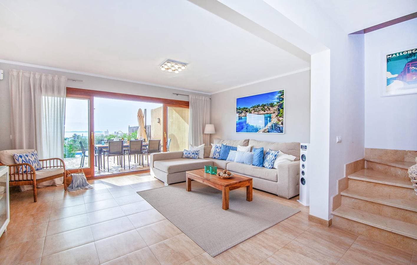Foto 9 von 37: Apartment mit Meerblick, Pool, Terrasse und AC - 2,5 km zum Strand Cala Pi