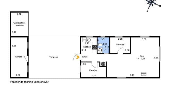 Foto 13 von 13: Gemütliches Ferienhaus in Strandnähe.