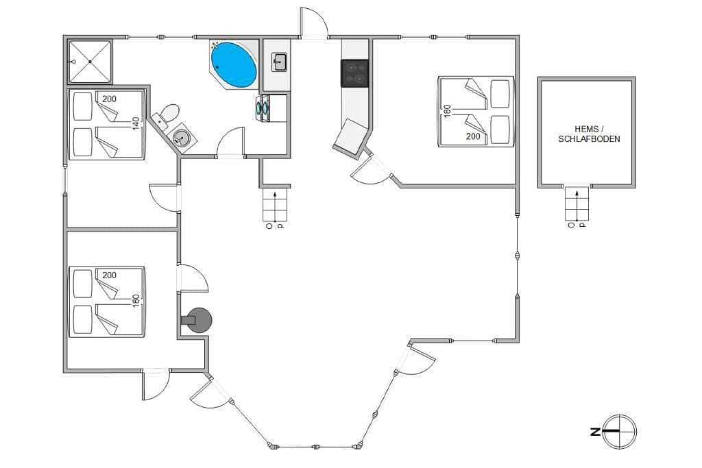 Foto 6 von 31: Freundliches Ferienhaus mit Whirlpool in ruhiger Lage in Fjand