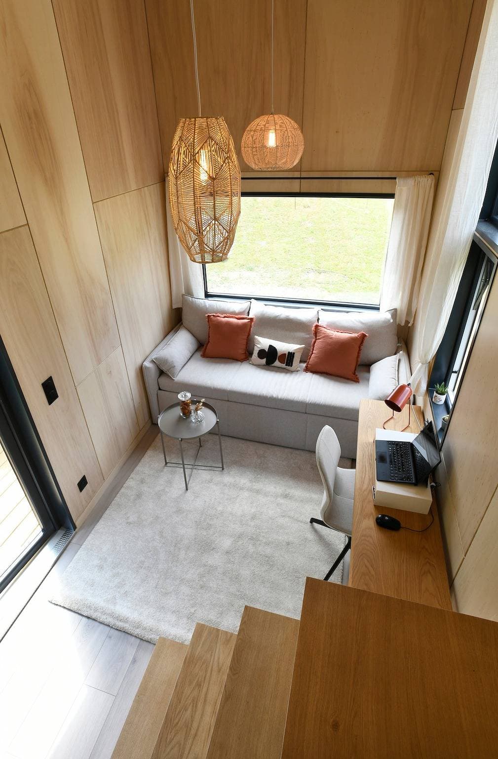 Foto 6 von 14: Chalet 'La Tiny House De La Blandinière' mit privater Terrasse, Gemeinschaftsgarten und WLAN