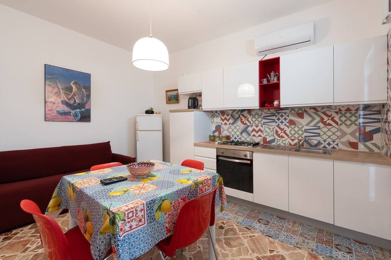 Foto 4 von 34: Ferienwohnung 'Casa Rossa' mit Meerblick, Veranda und WLAN