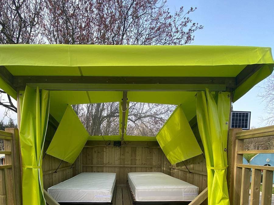 Foto 3 von 28: Flower Camping Le Rompval - Unterkunft 2 personen - Camp Etoile 4m² - speziell für Wanderer / Radfahrer