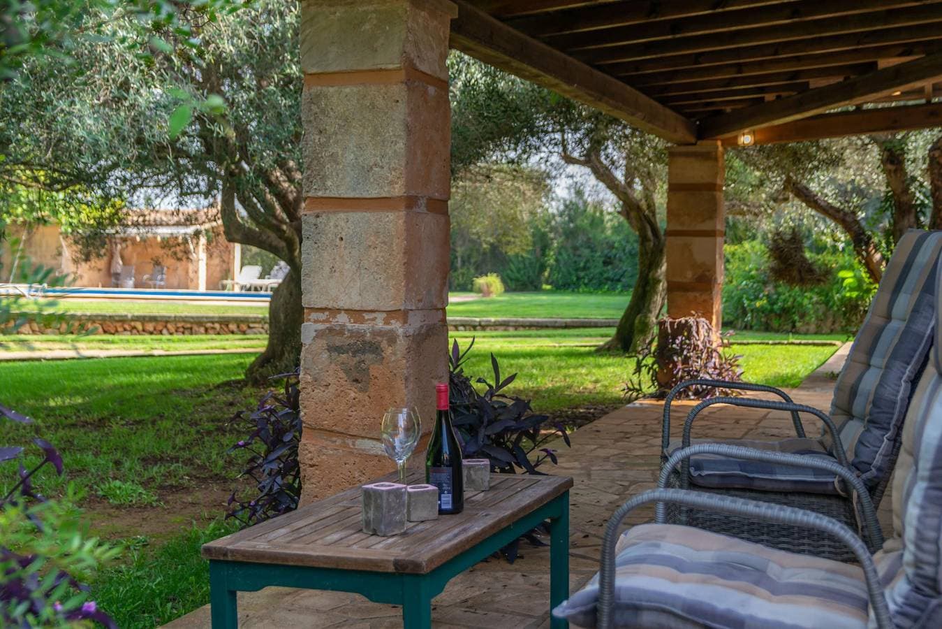 Foto 7 von 50: S'Era Nova - Schöne Villa mit privatem Pool, umgeben von einem schönen Garten. Wifi ist gratis.