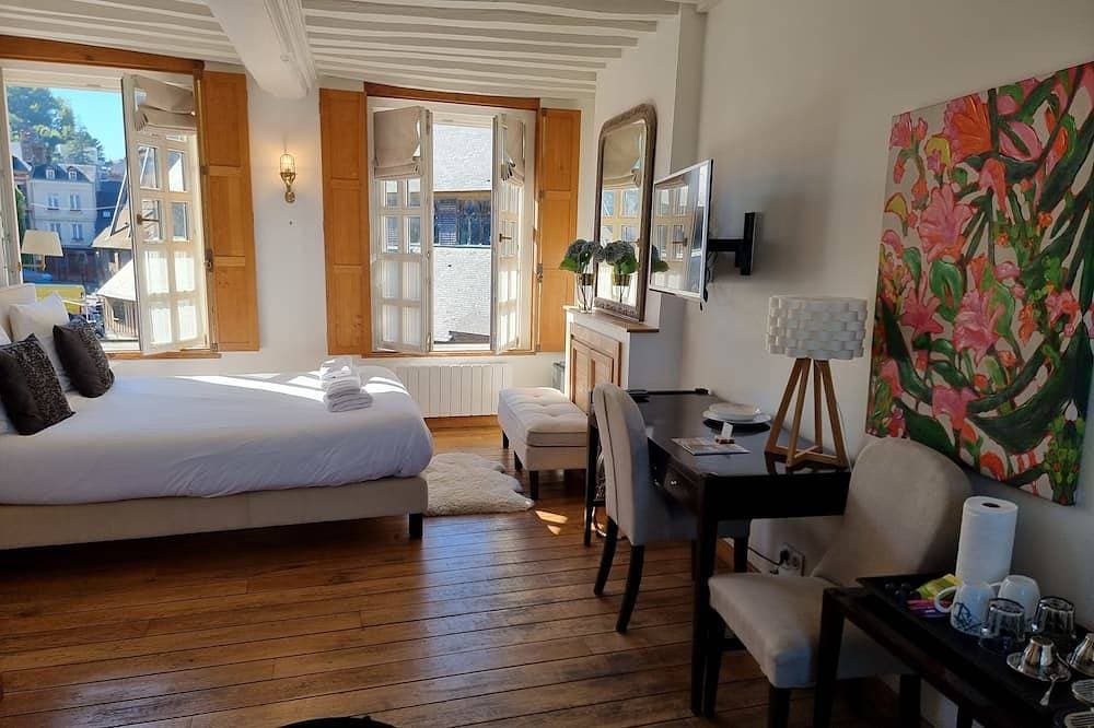 Houdaille 2 - Helle Suite mit Blick auf den Hafen von Honfleur 1